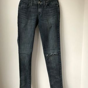 Levi's 711 Stretch Skinny Jeans in Washed Denim S